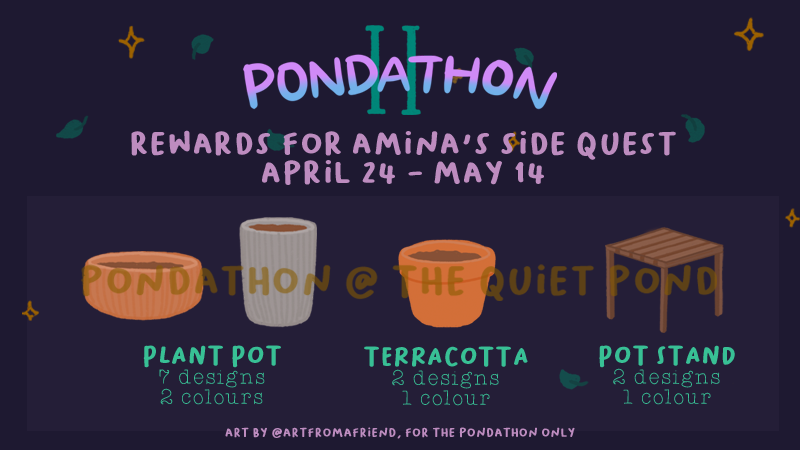 pondathon ii amina side quest rewards for final summary post